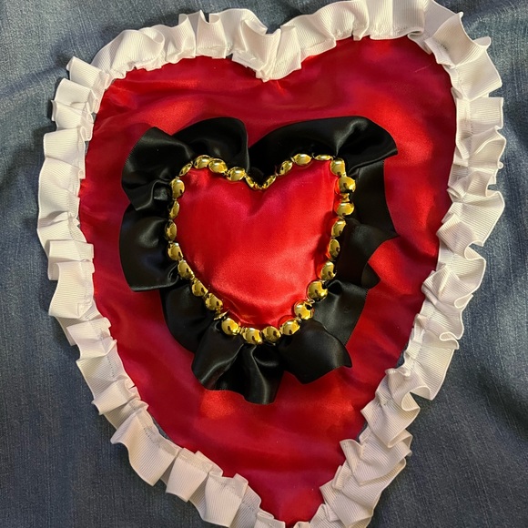 EXPRESS denim shirt gently used embroidered hearts ❤️ on back size L - Picture 5 of 15